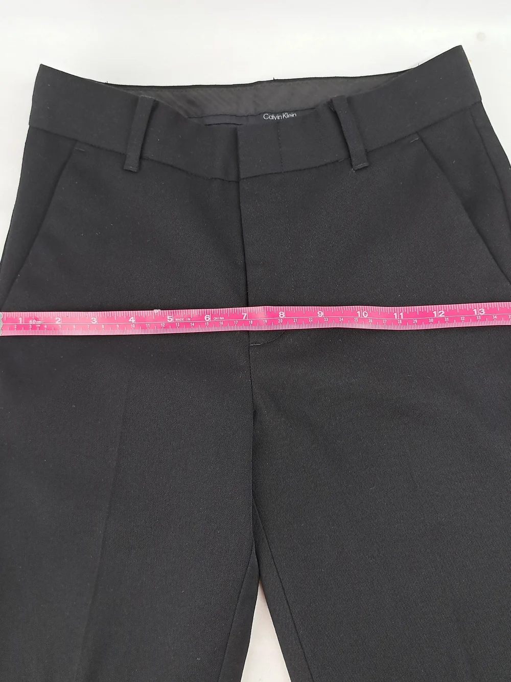 Calvin Klein Boys Size 8R Black Dress Pants  Polyester Rayo